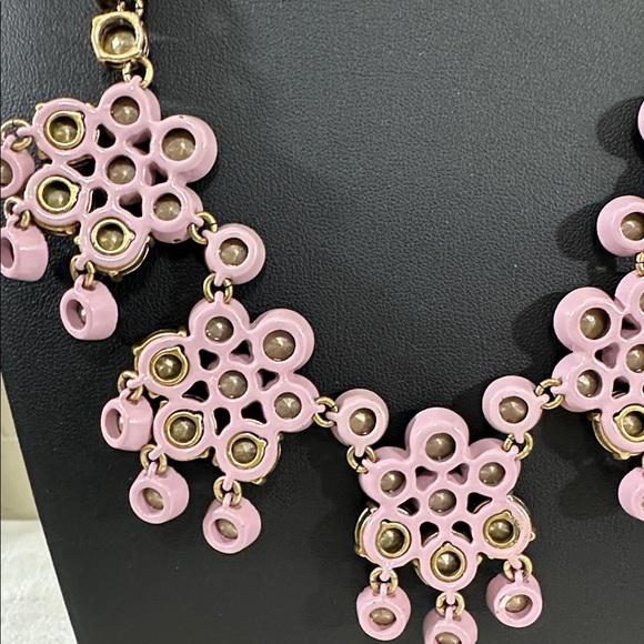 J Crew AB Brûlée & Emerald Green Crystal Statement Necklace - Picture 12 of 16